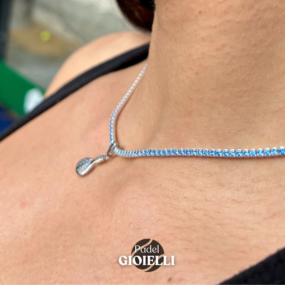 Collana Padel Volèe Celeste