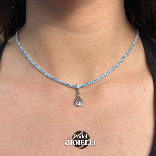 Collana Padel Volèe Celeste